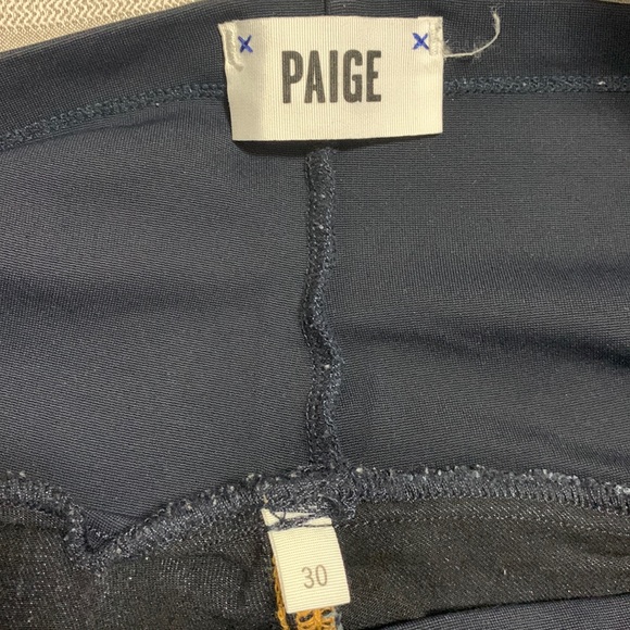 Dark denim Paige maternity jeans. Size 30 waist - Picture 2 of 2